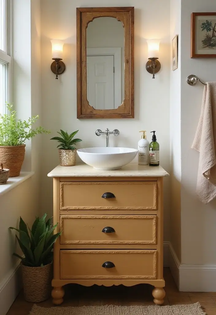 Compact Nightstand Vanity