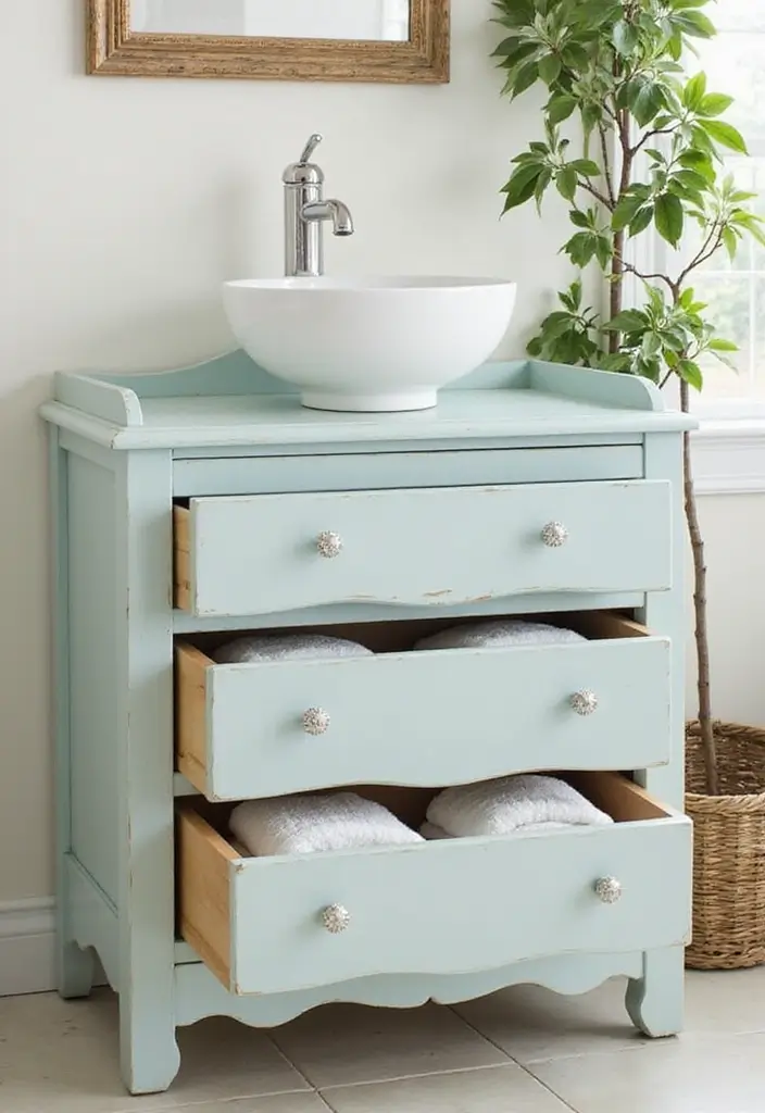 Vintage Dresser Bathroom Vanity