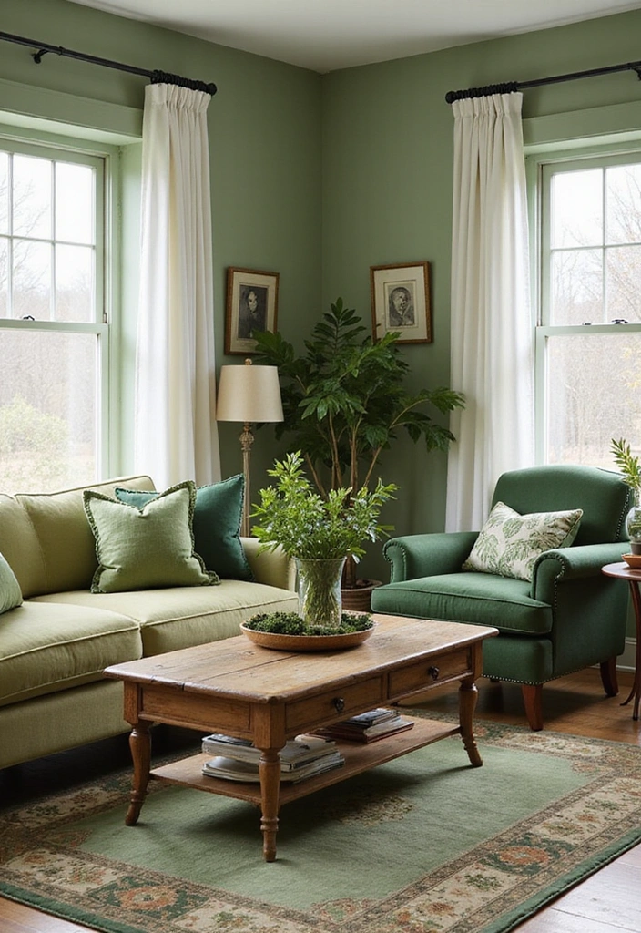 Vintage Green Decor