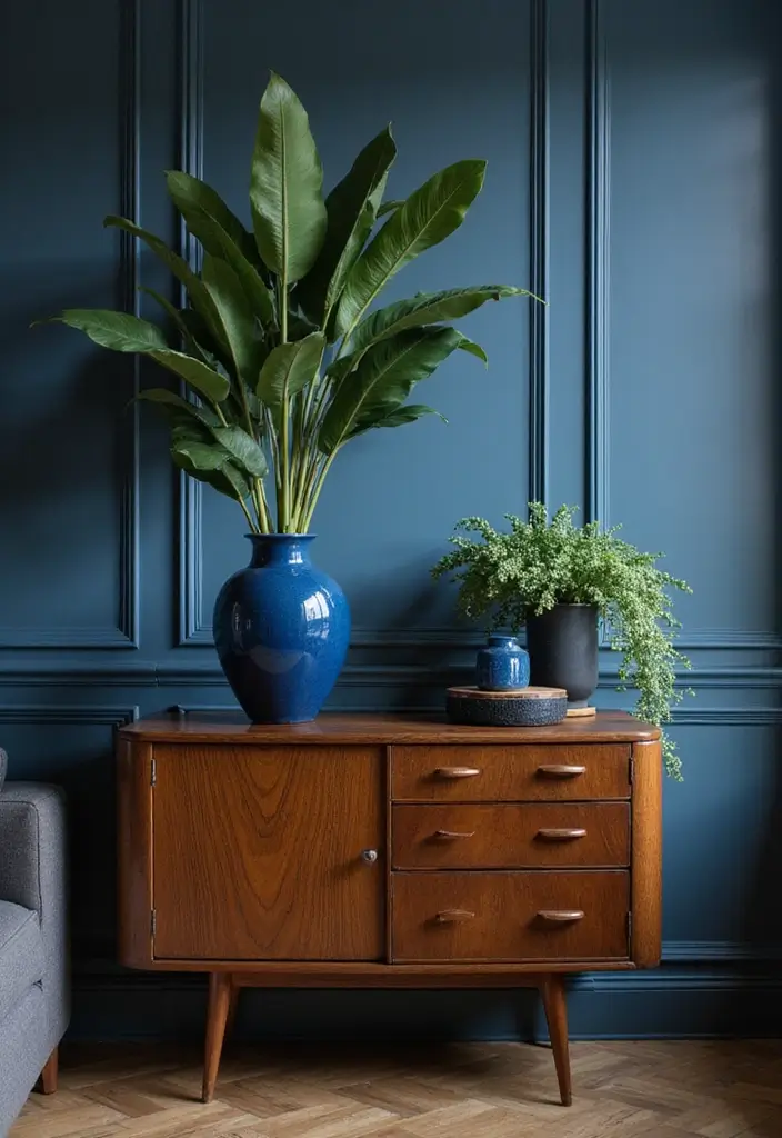 Sophisticated Sapphire Blue Vase