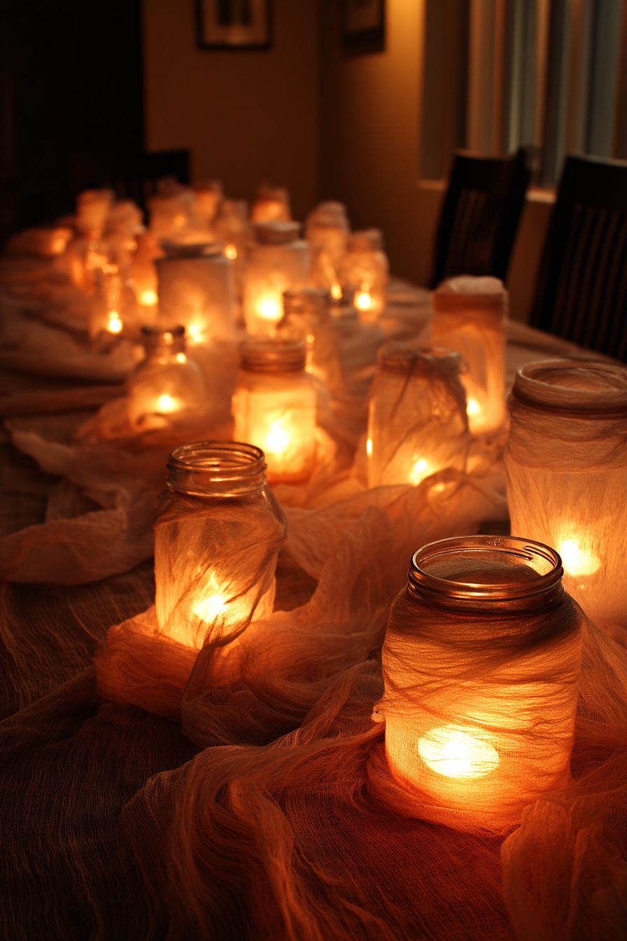 Craft Mason Jar Mummy Lights