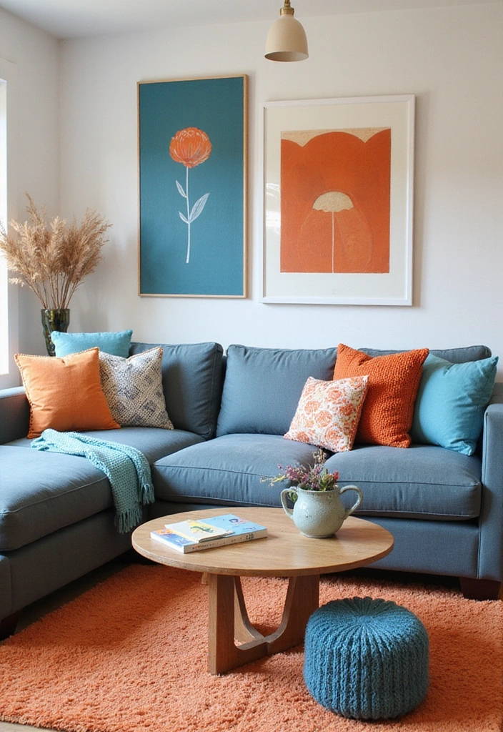 Complementary Blue and Orange Accessories