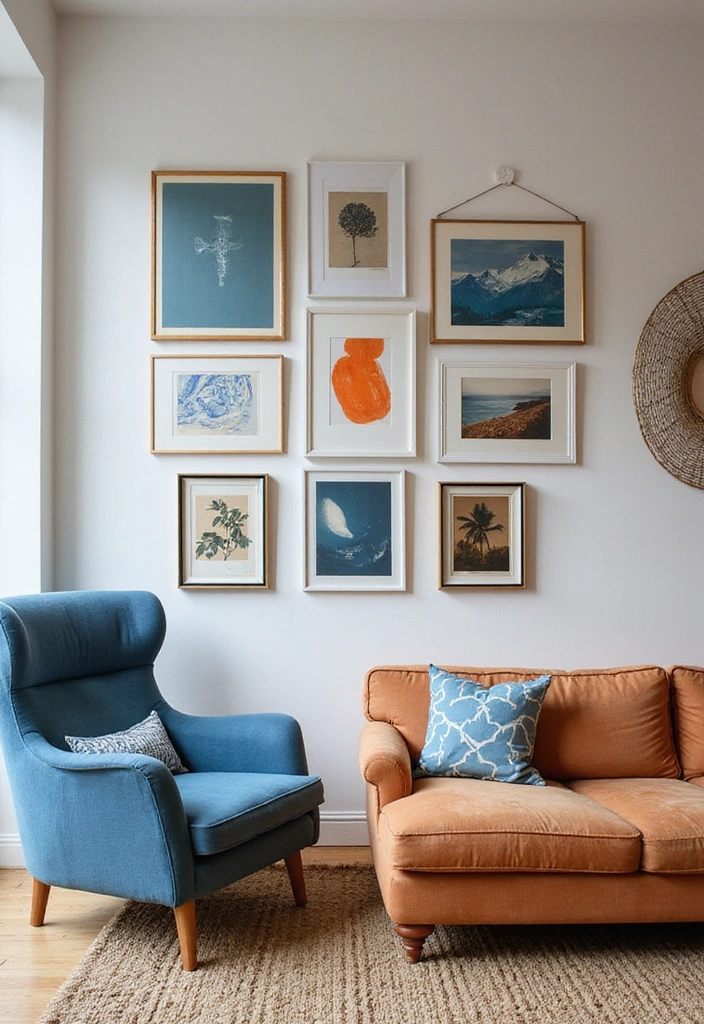 Blue and Orange Artwork