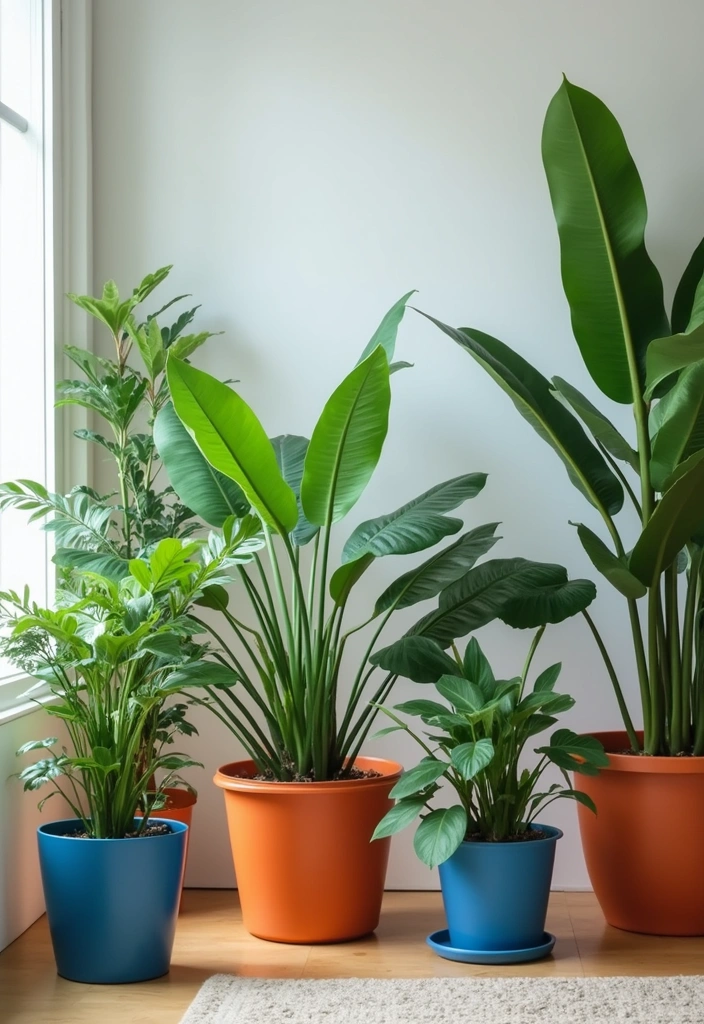 Natural Elements in Blue and Orange Decor