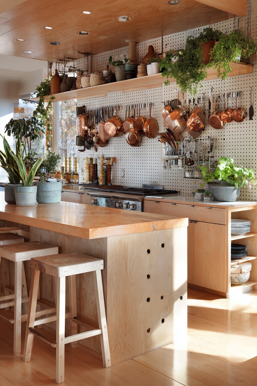 Transform Walls with Pegboards for Storage