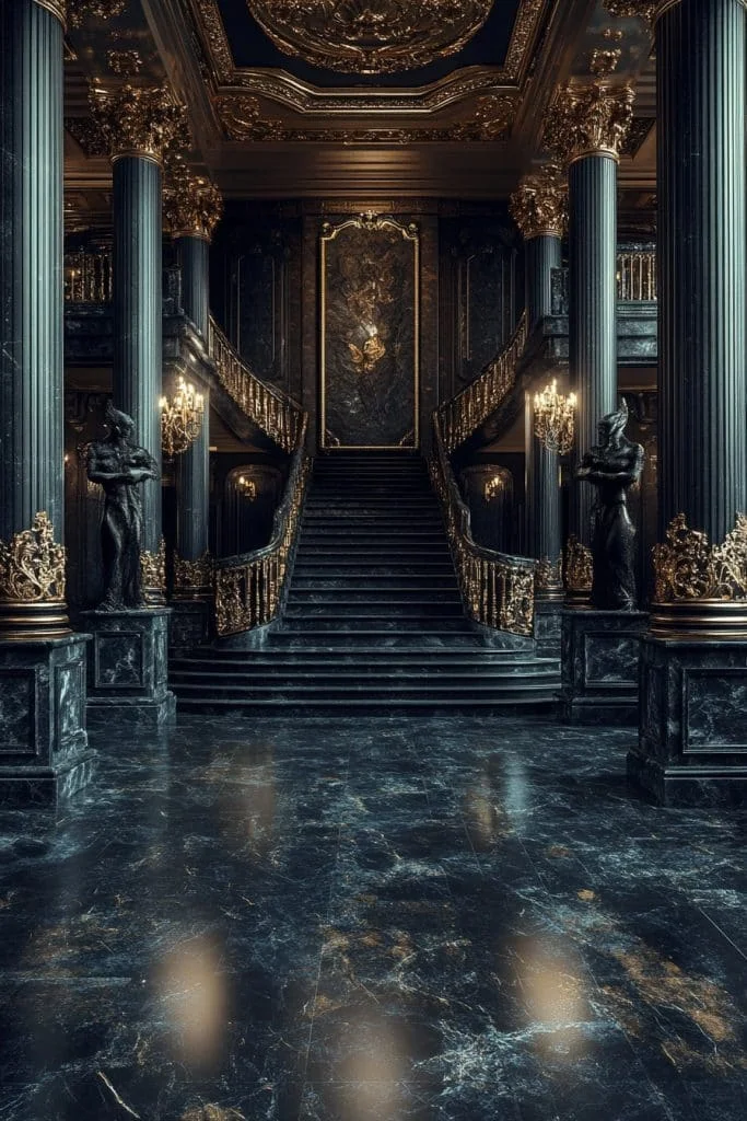 Regal dark maximalism room