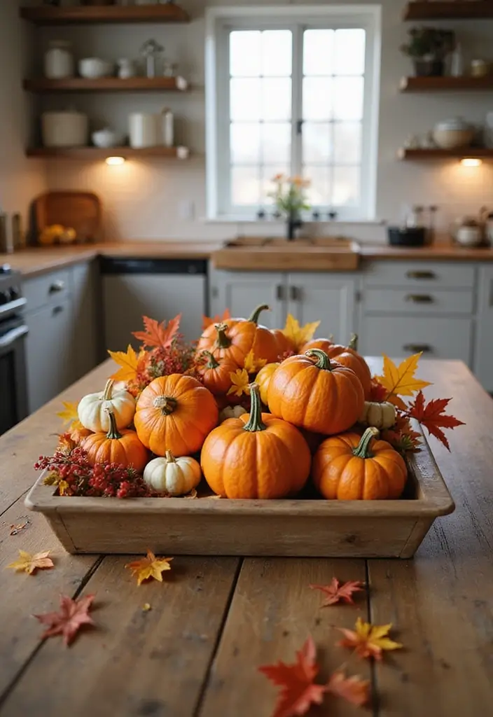 Seasonal Centerpieces for Fall Kitchen