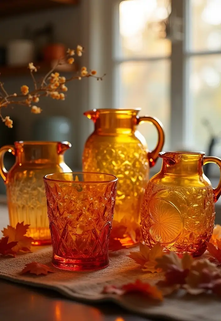 Autumn-Themed Glassware