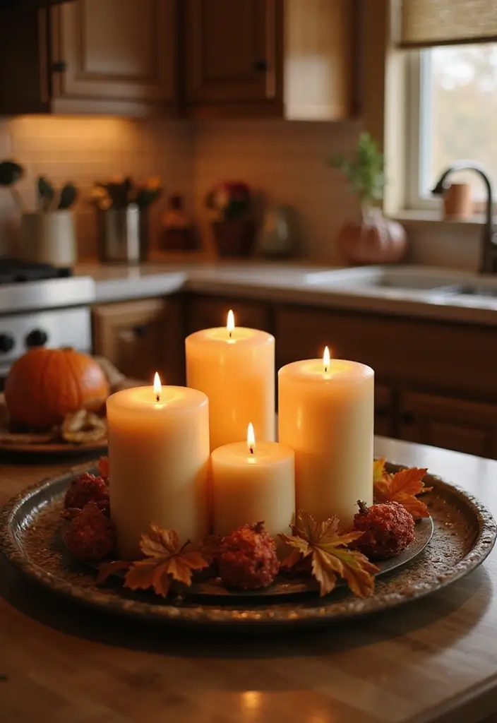 Fall Scented Candles for Kitchen