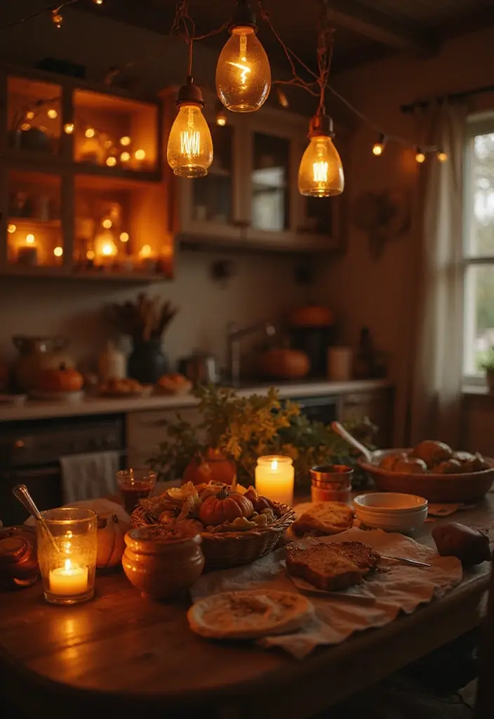 Seasonal Lighting Ideas for Fall Kitchen