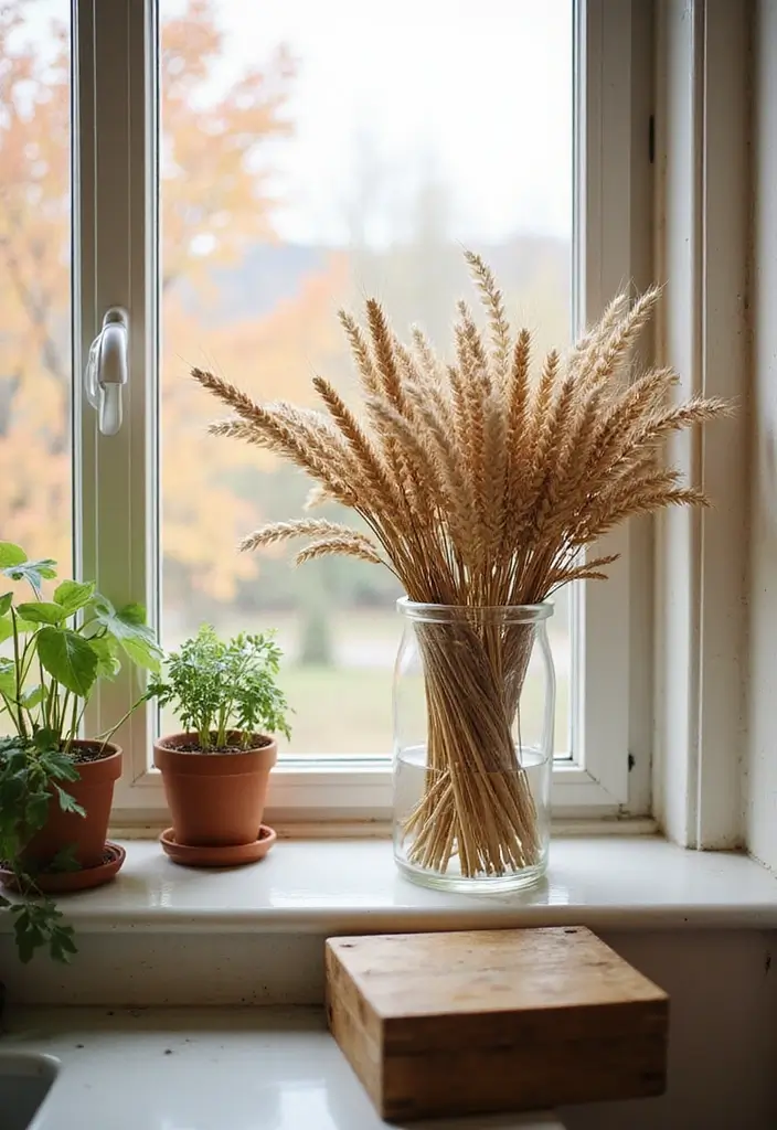 Natural Elements for Fall Kitchen Decor