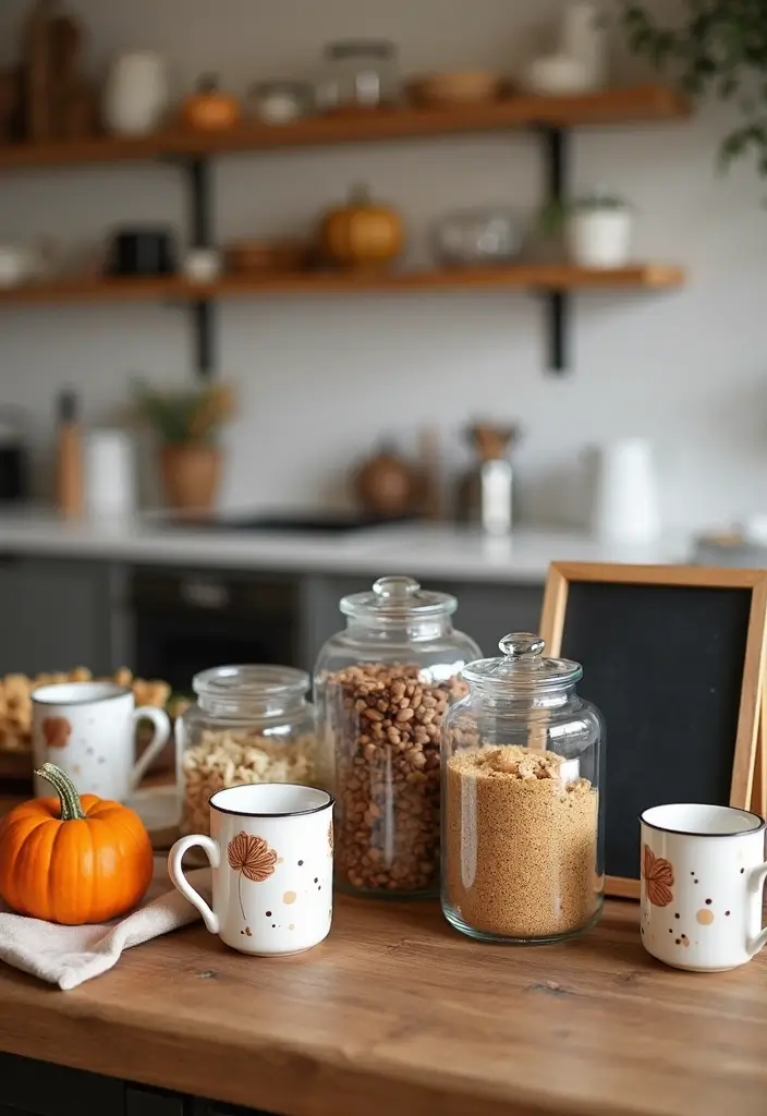 Hot Beverage Station for Fall