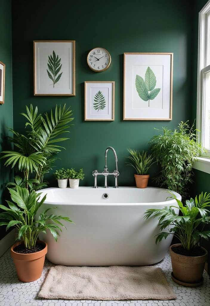Lush Botanical Bathroom