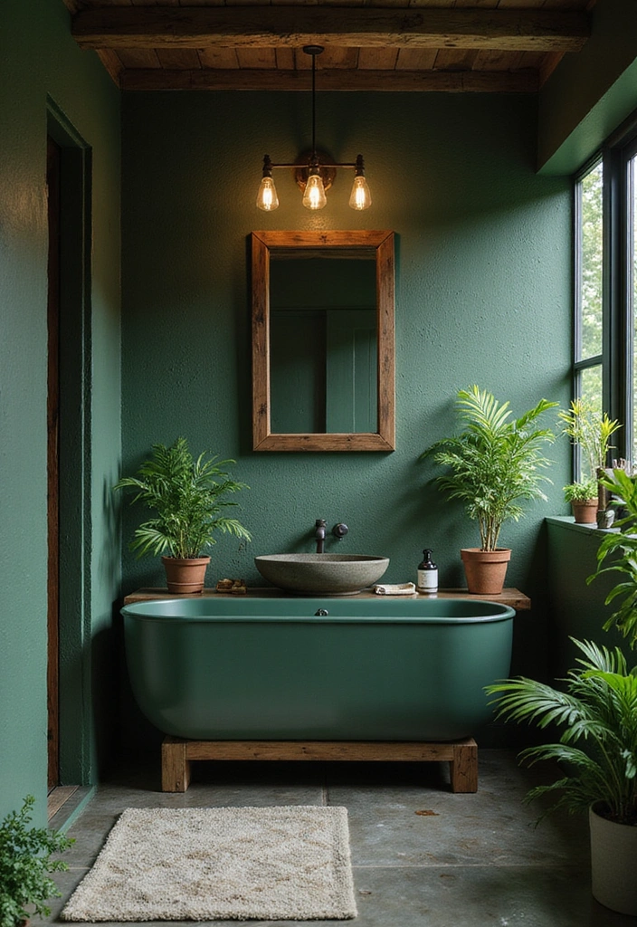Tranquil Forest Escape Bathroom