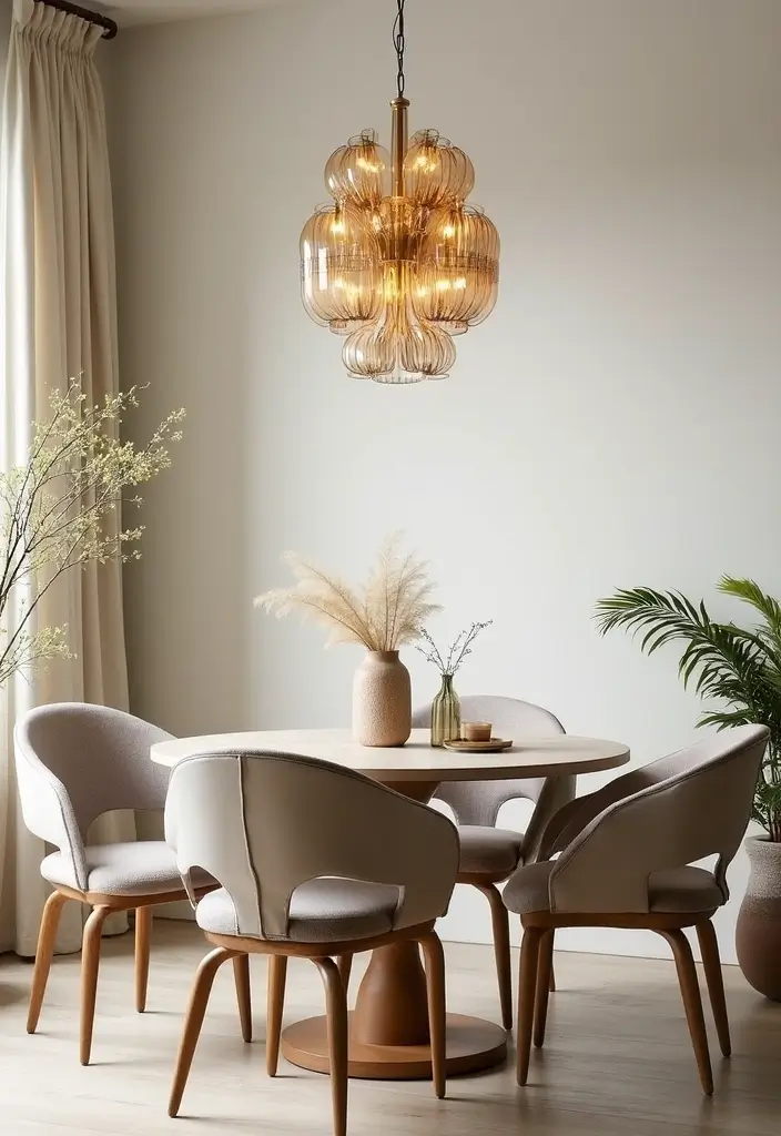 Graceful Cascading Beauty Brass Chandelier