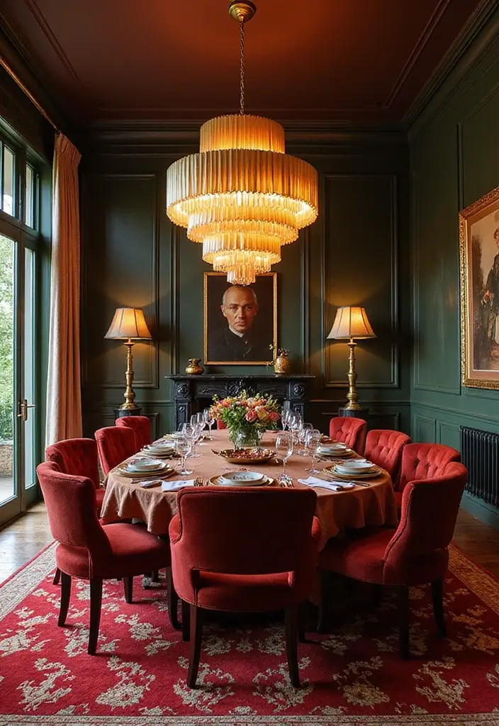 Layered Luxury Brass Chandelier