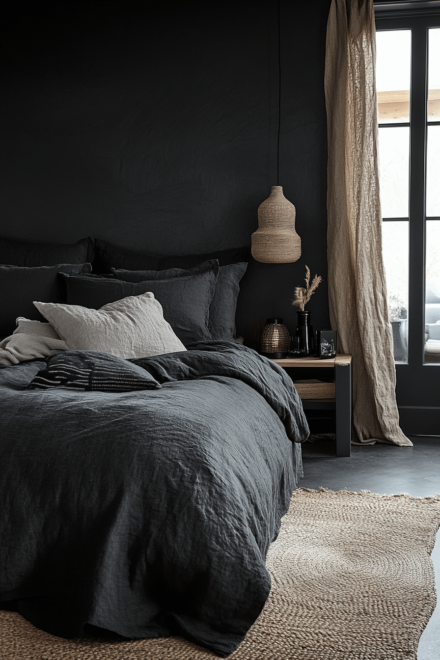 Obsidian Boho Bedroom