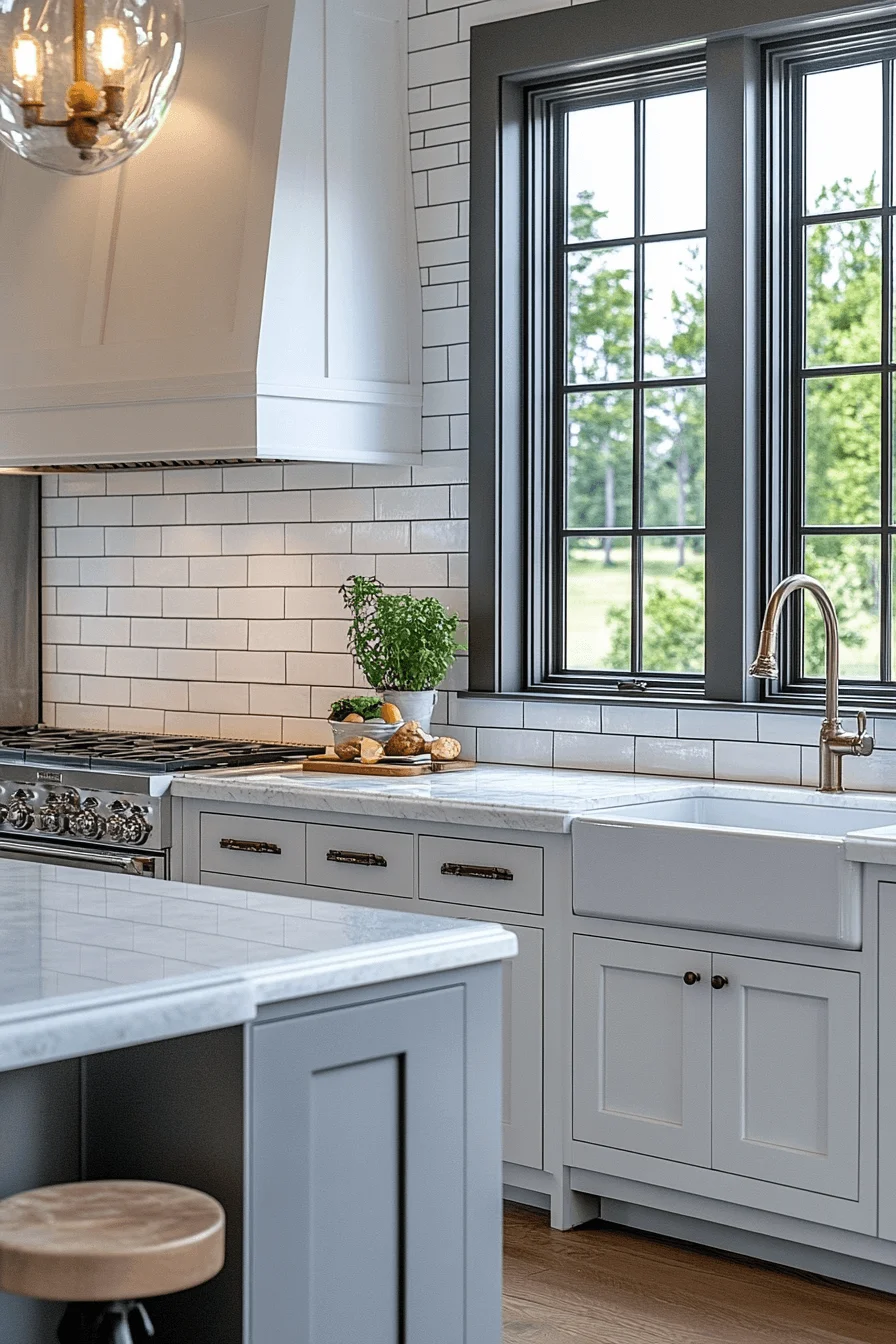 Classic Subway Tile Kitchen Backsplash