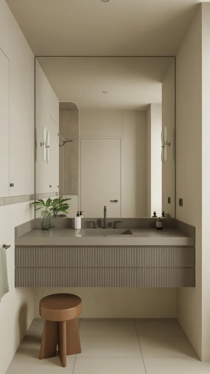 Modern Single Sink Bathroom Vanity