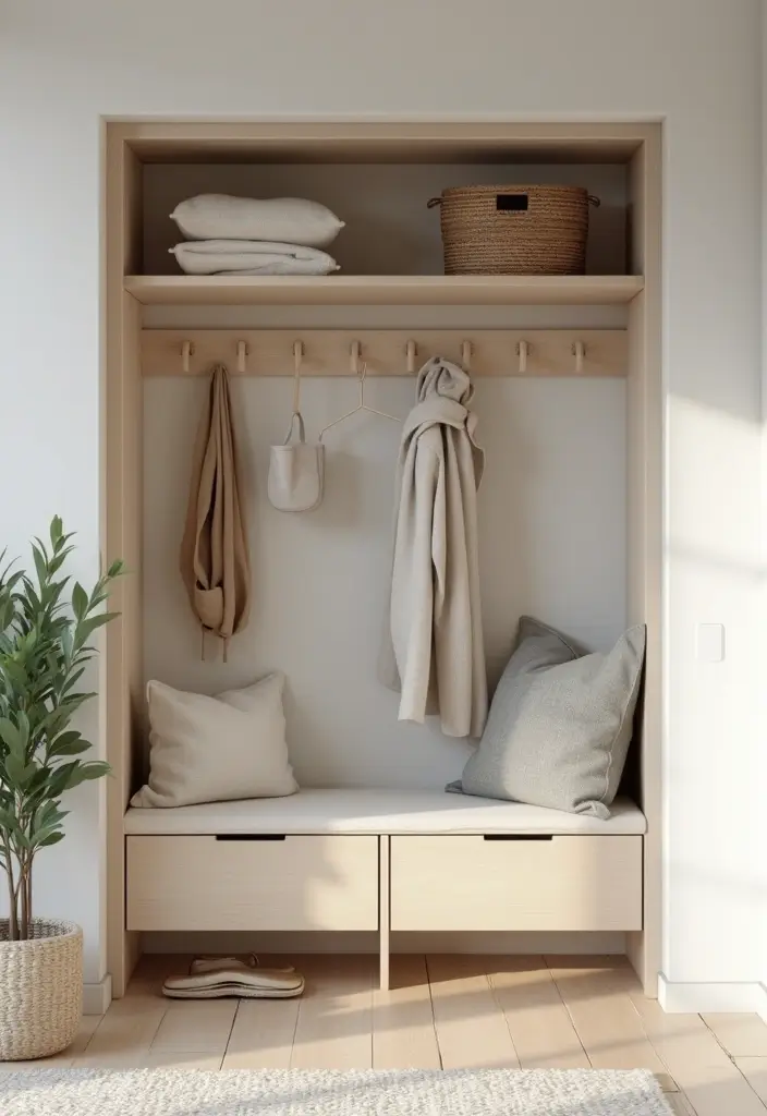 Minimalist entryway design