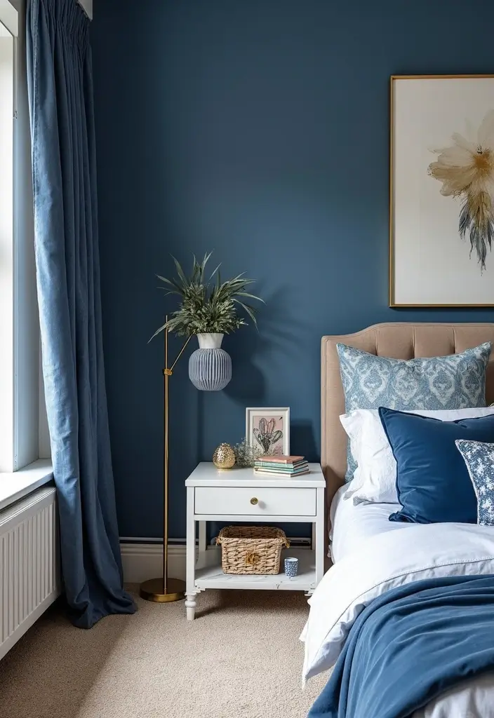 Luxurious Sapphire Blue Child's Room