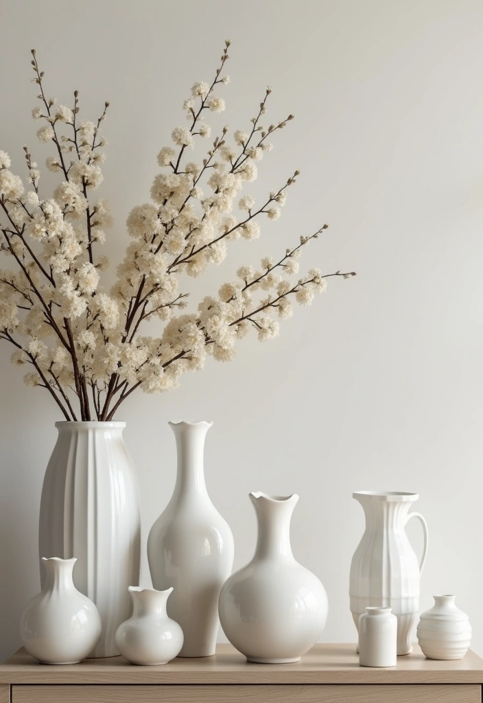 White Ceramic Vases