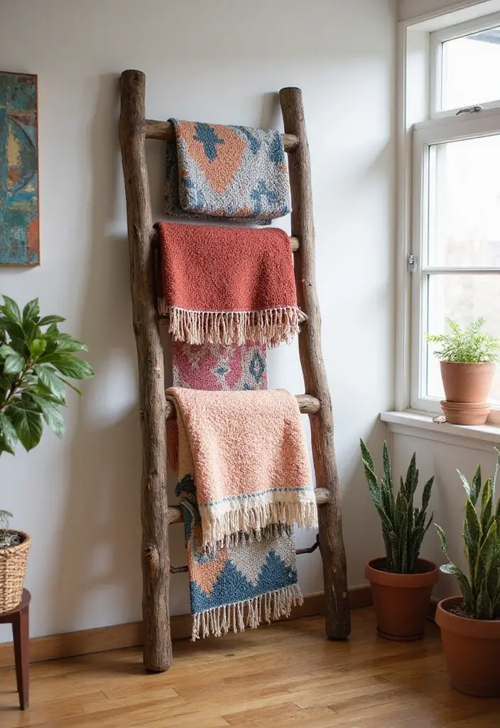 DIY Blanket Ladder