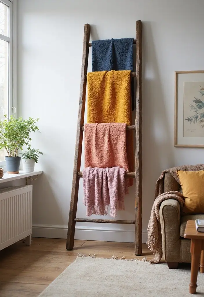 Decorative Ladder for Blankets