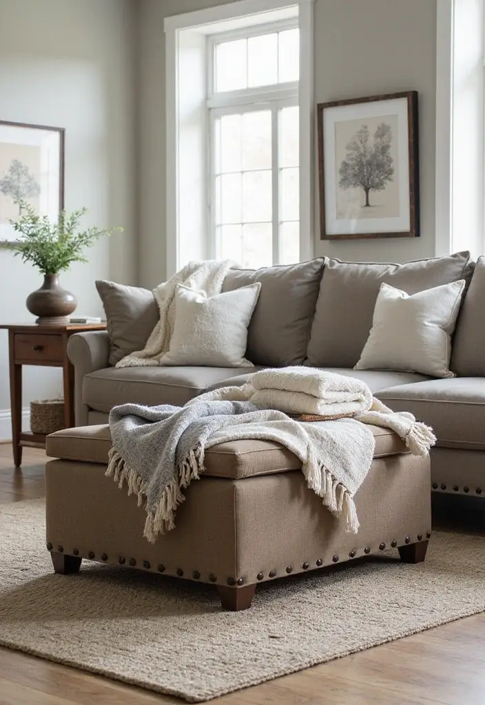 Foldable Storage Ottomans