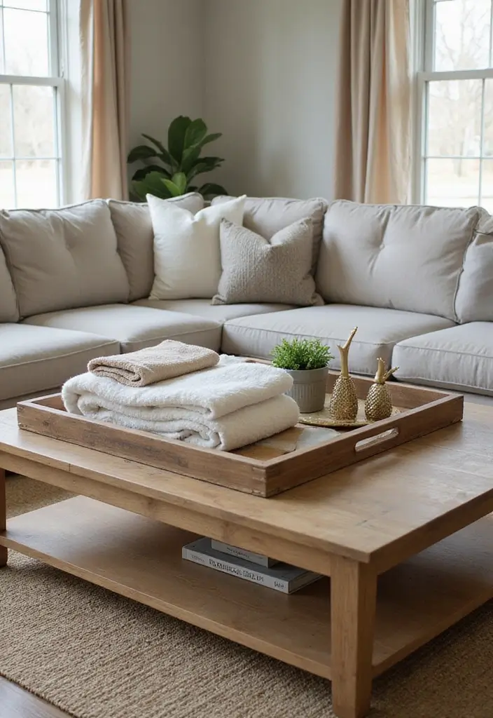 Decorative Tray for Blankets