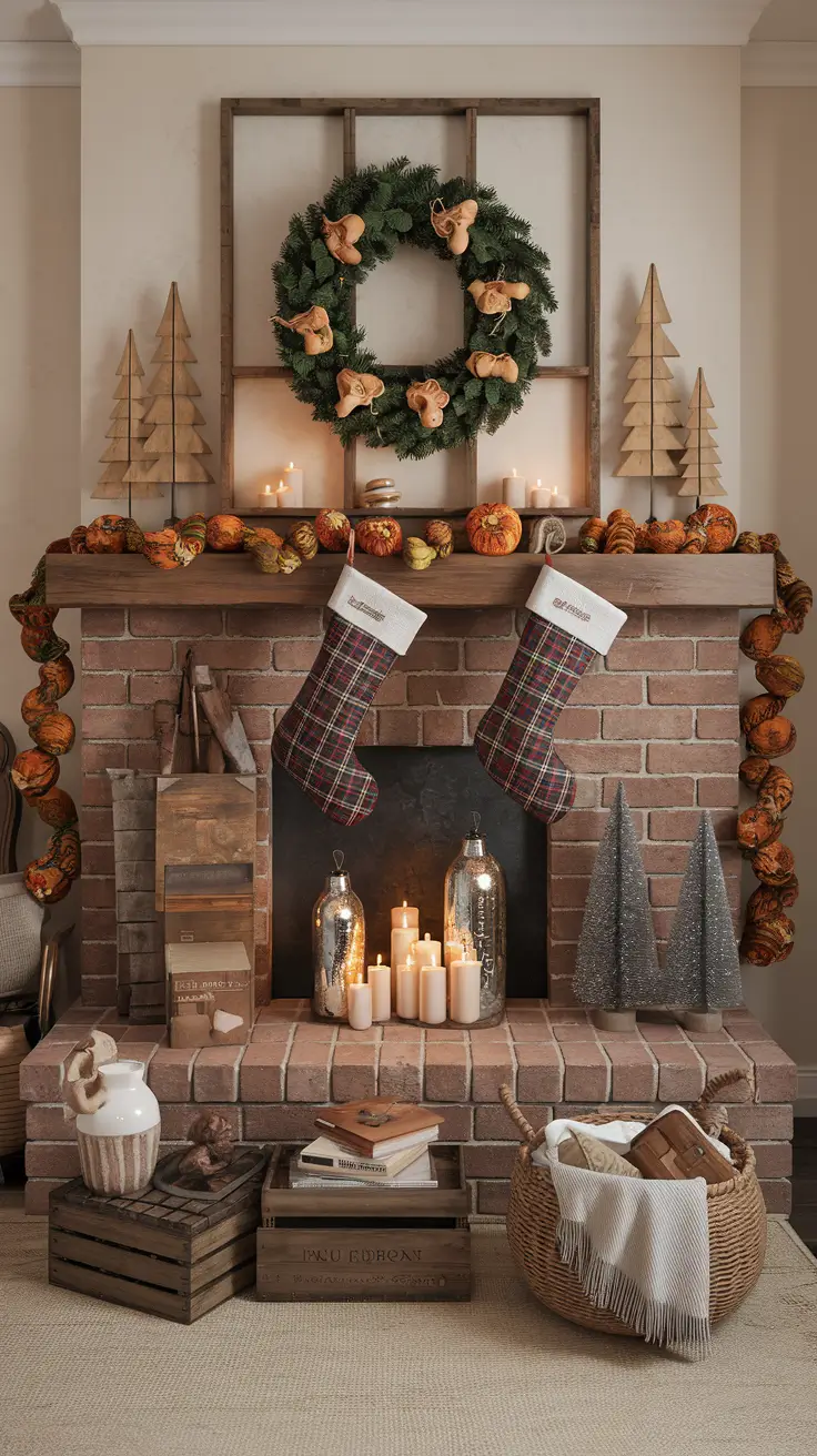 Cozy Rustic Vintage Christmas Decor Ideas