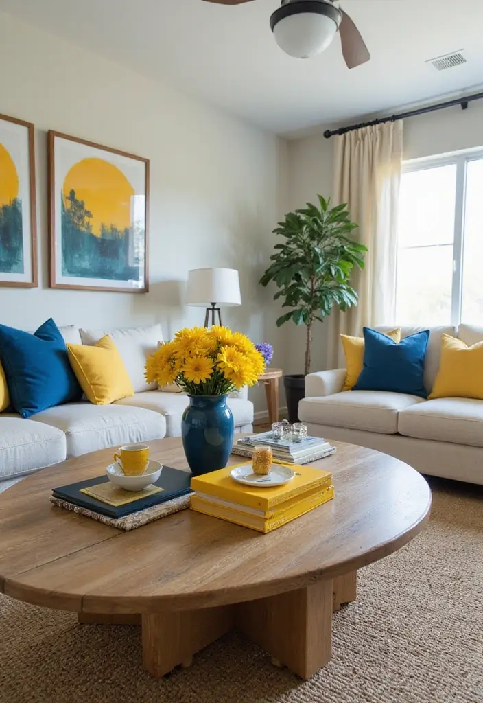 Bright Yellow and Blue Accessories