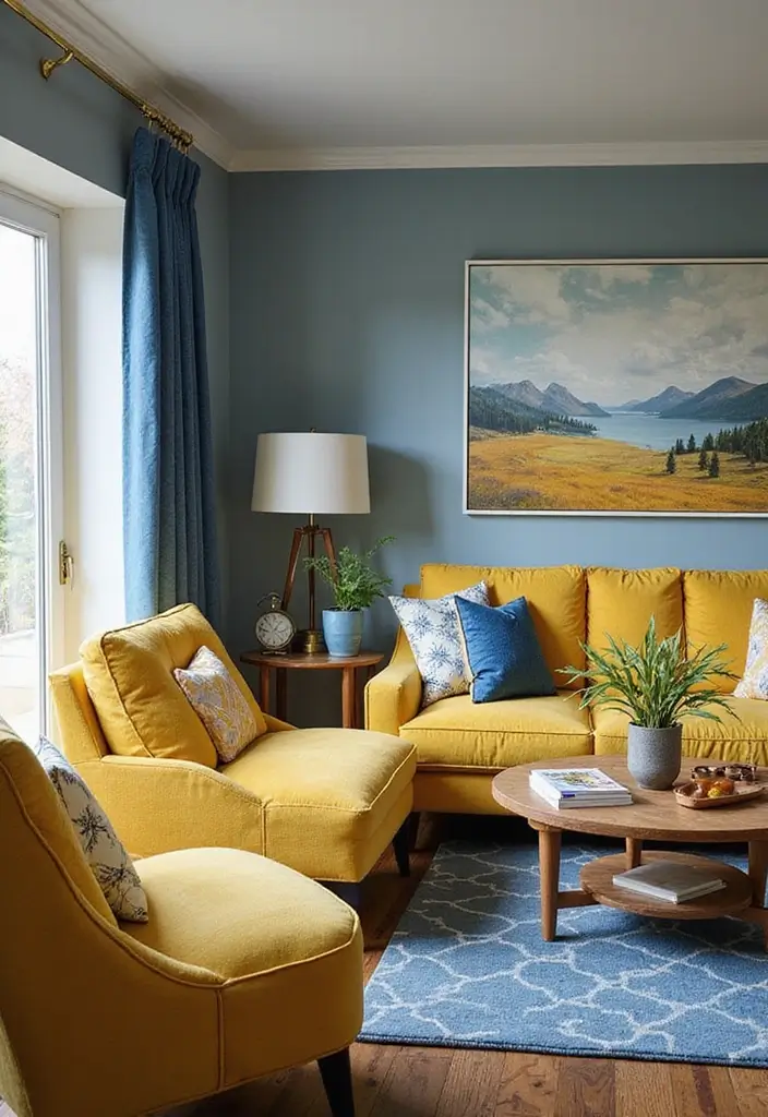 Personalized Yellow and Blue Decor