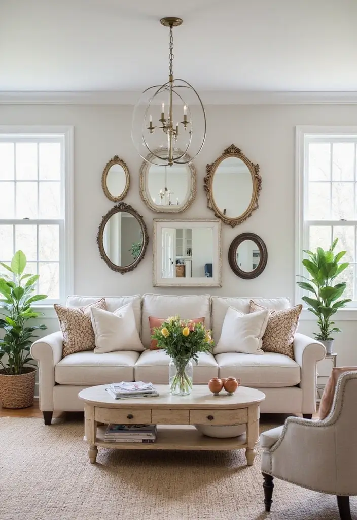 Vintage mirrors for home staging