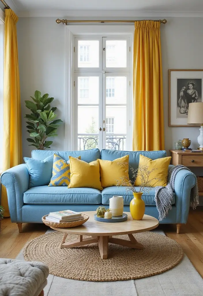 Yellow and Blue Accessories