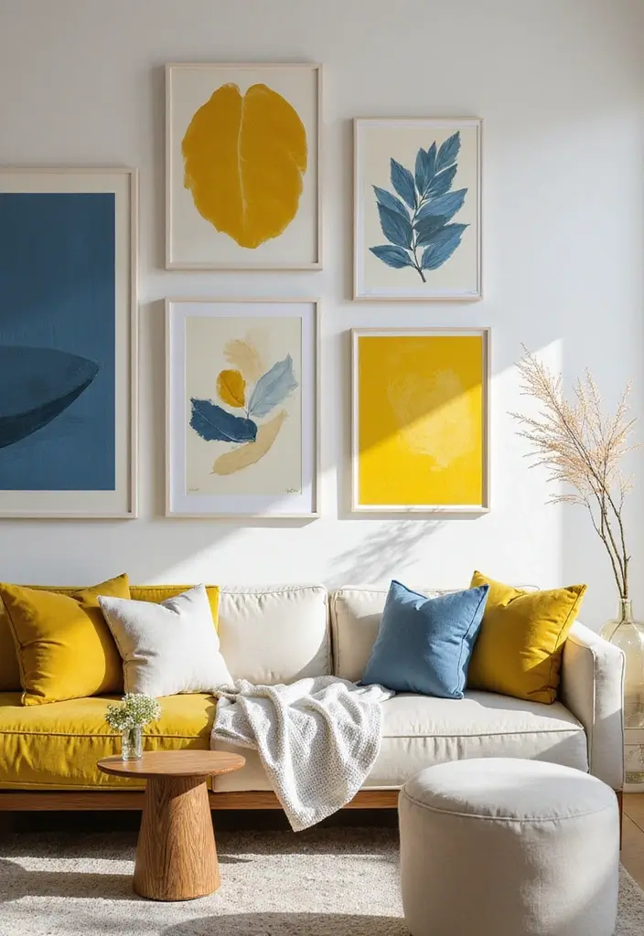 Yellow and Blue Artwork