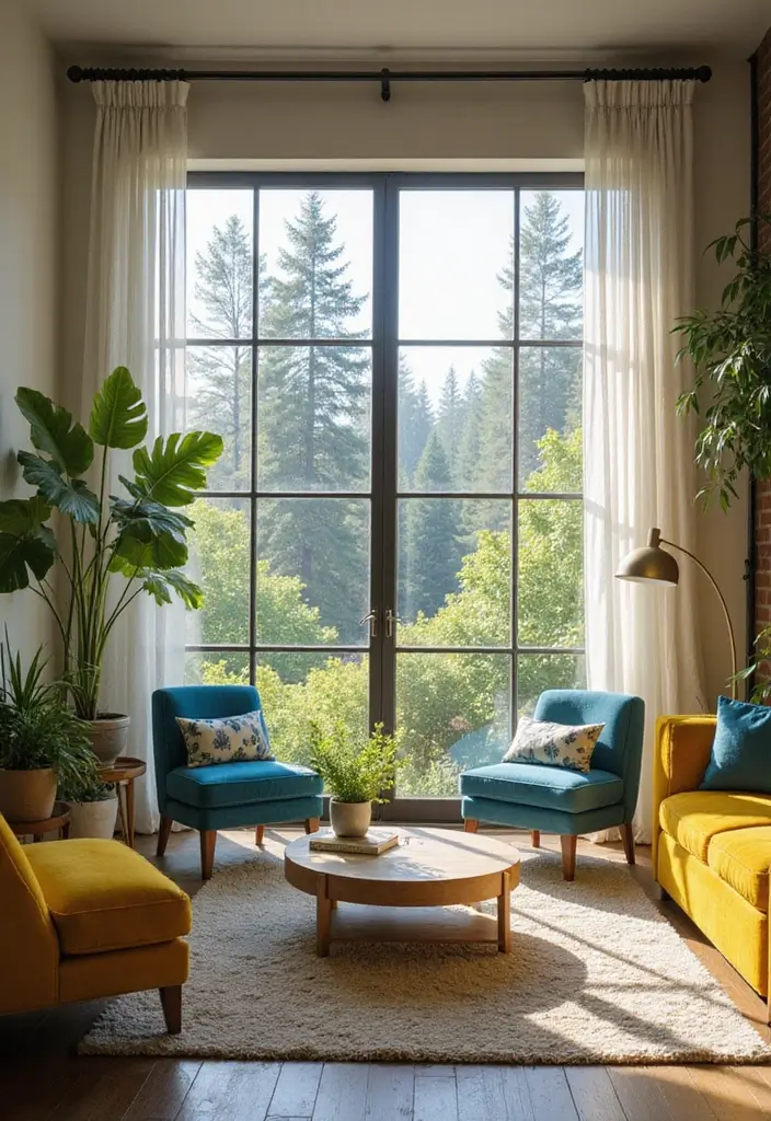 Living Room with Outdoor Views
