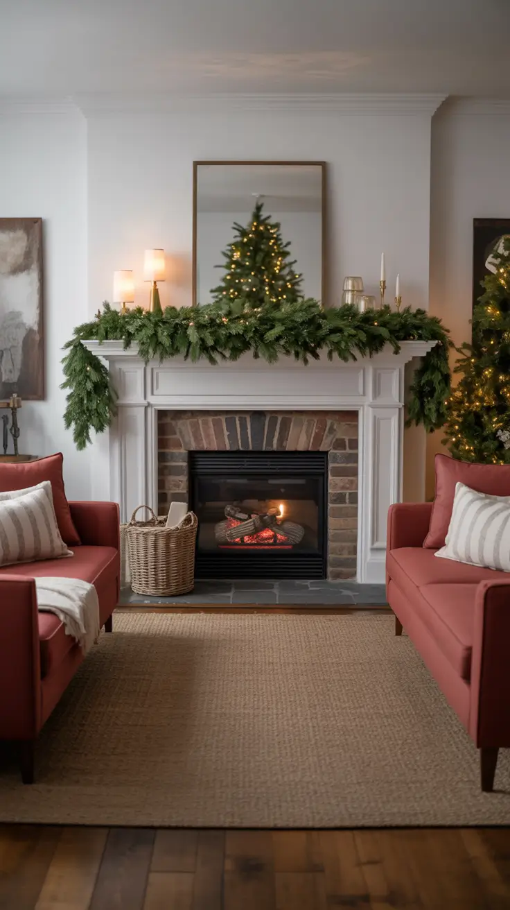 Christmas Fireplace Mantle Decor Ideas