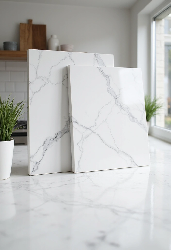 White Marble Effect Italian Porcelain Slabs