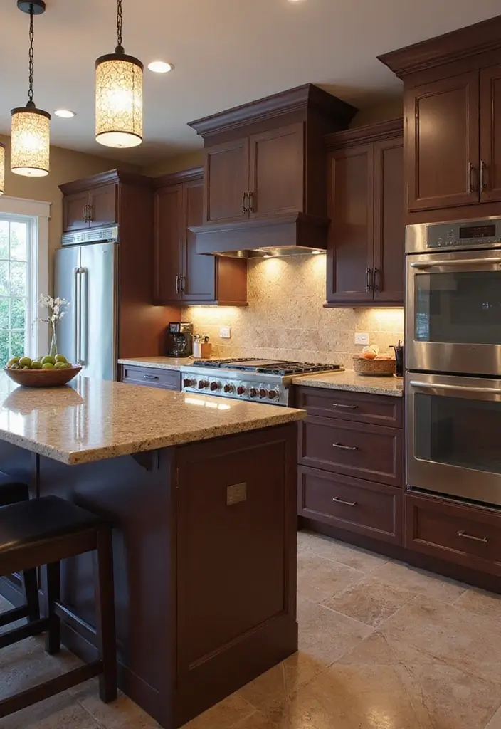 Statement Lighting Fixtures in Kitchen