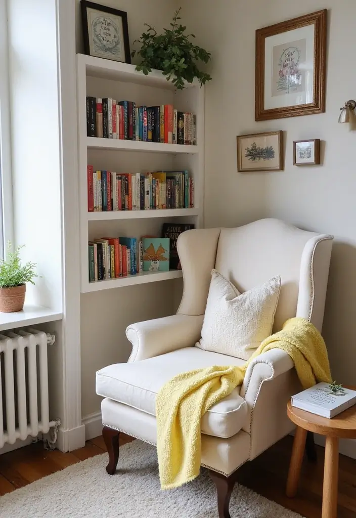 Bookshelf with Varied Genres