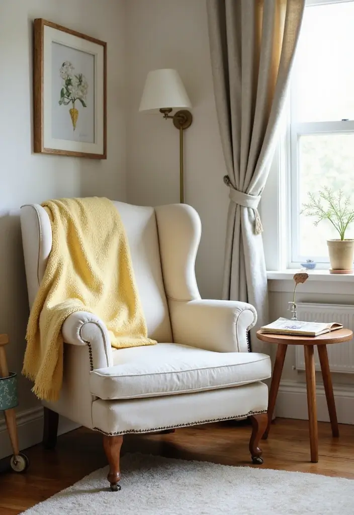 Reading Corner with Small Desk and Storage