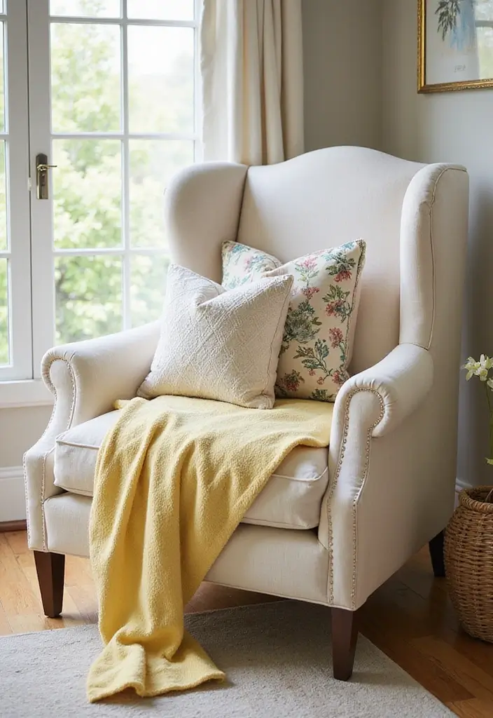 Reading Nook with Decorative Pillows