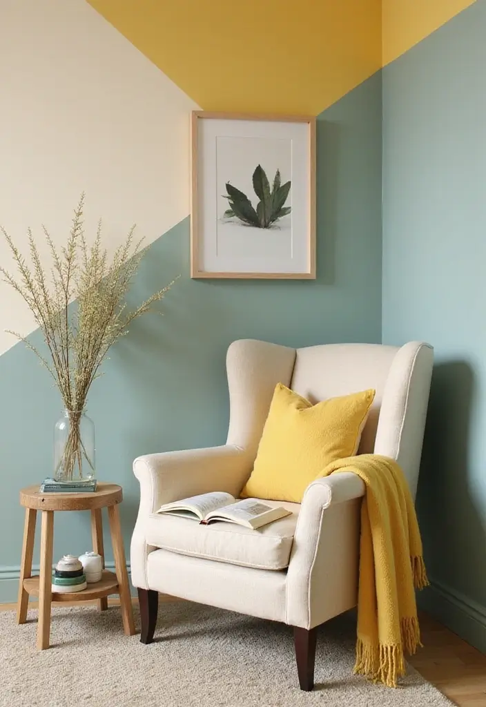 Accent Wall in Reading Nook