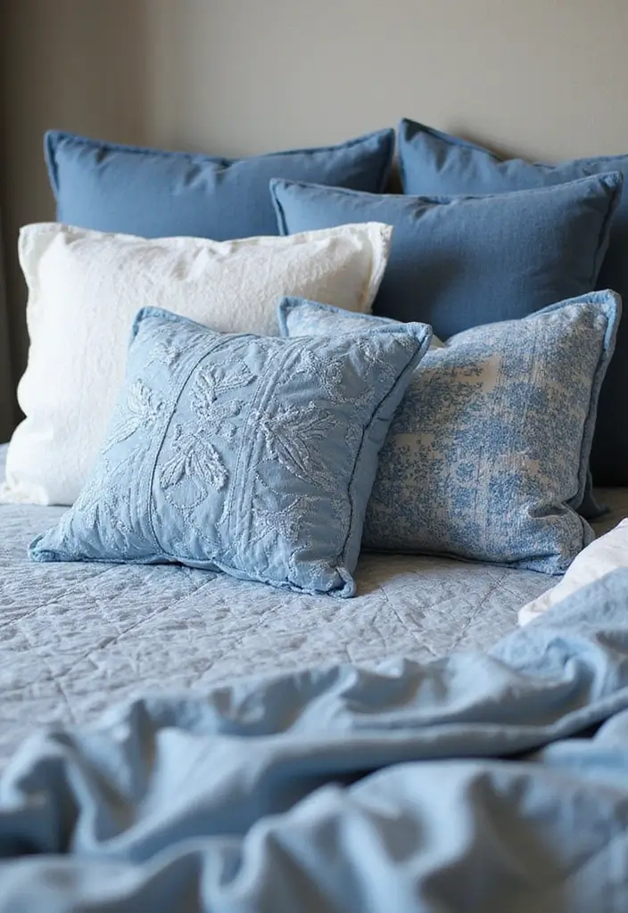 Quilted Pillows for Textural Interest