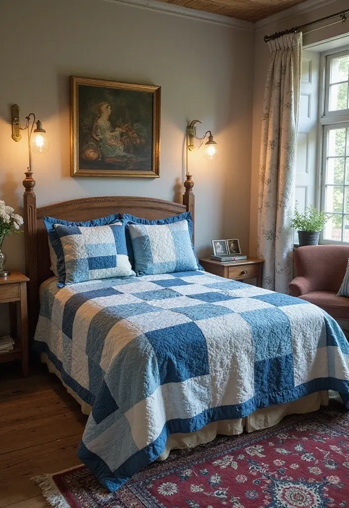 Heritage Style with Patchwork Quilts