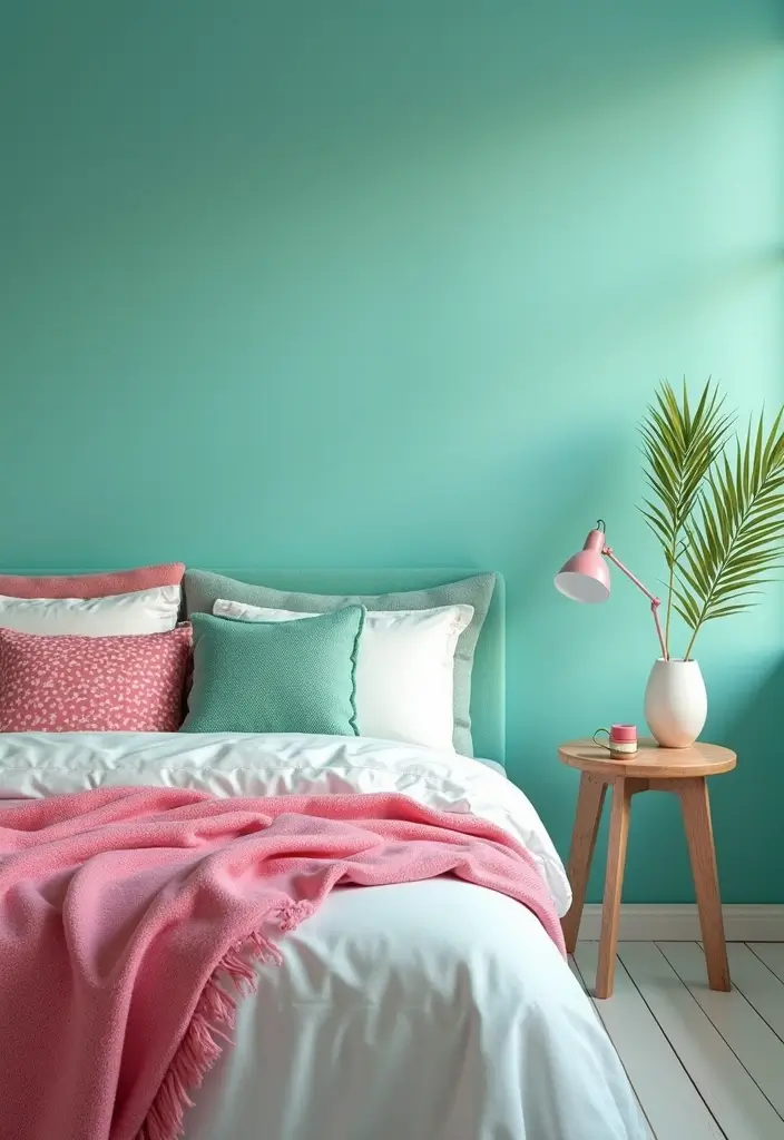 Summer Teal Bedroom Paint Color