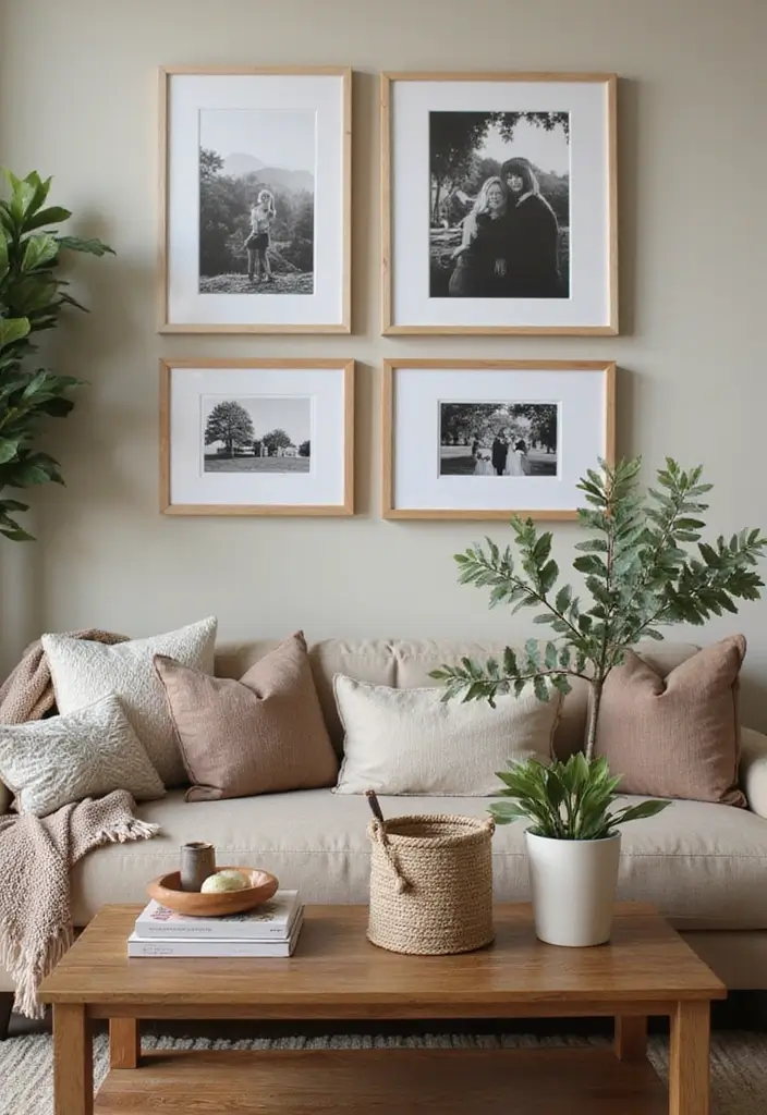 Personalized Fall Coffee Table Decor