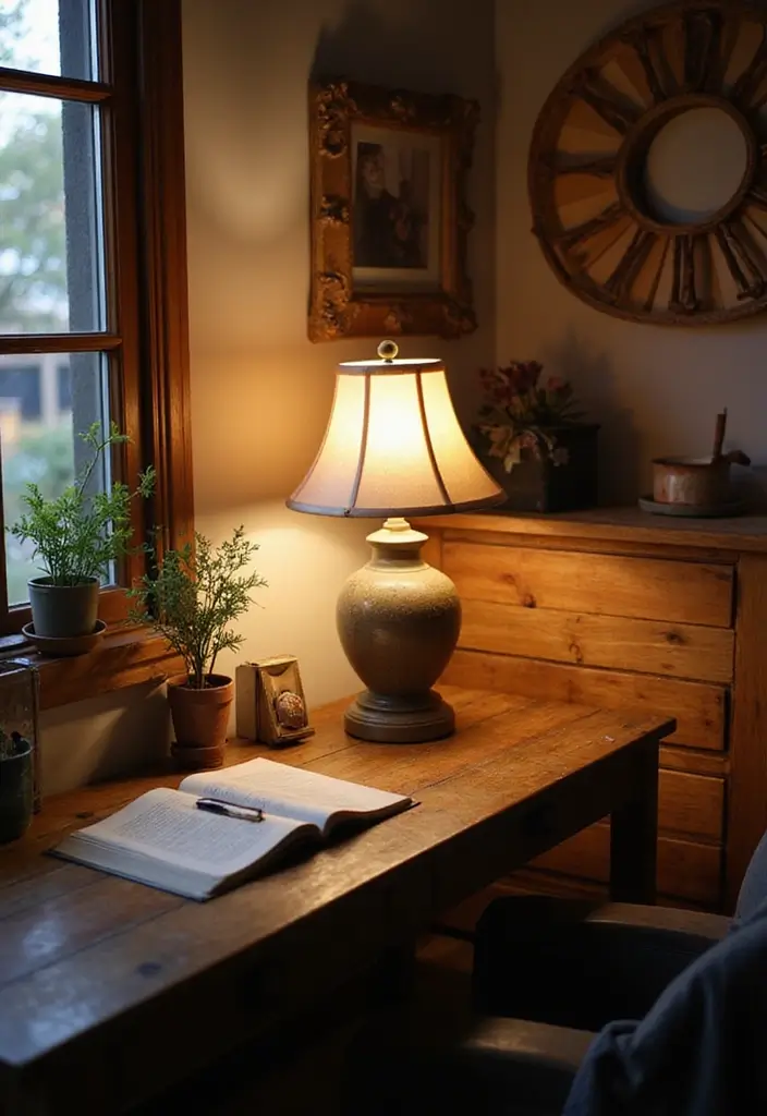 Farmhouse-Inspired Task Lighting