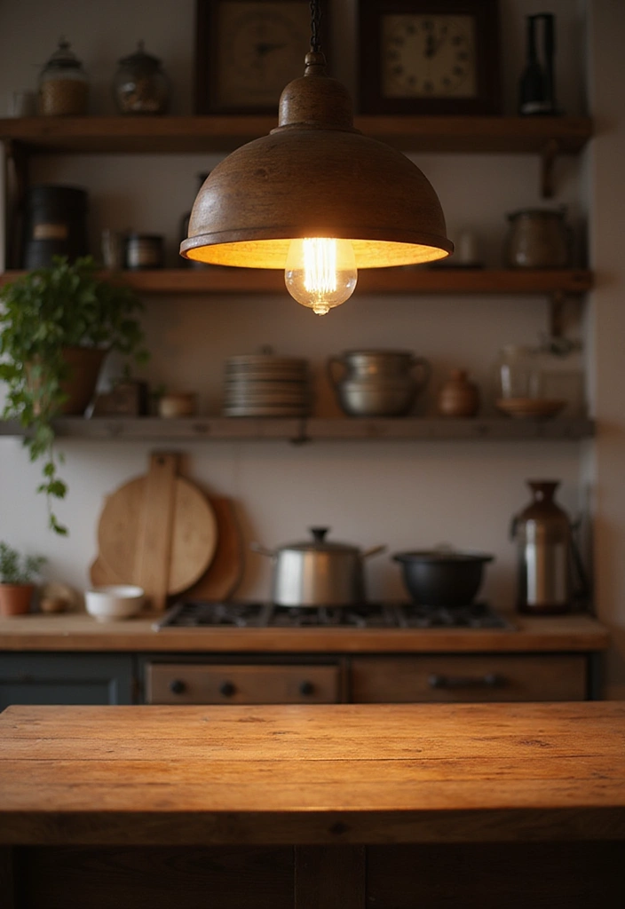 Rustic Wood Pendant Lights